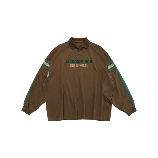 MASONPRINCE x TGPM Bund Show Polo Striped Brown (FW23)