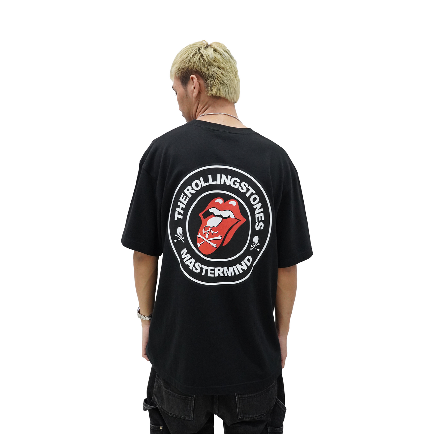 ミュージシャン The Rolling Stones RS9 Mastermind Tee MASTERMIND WORLD x The Rolling Stones RS9 Circle Tongue Tee