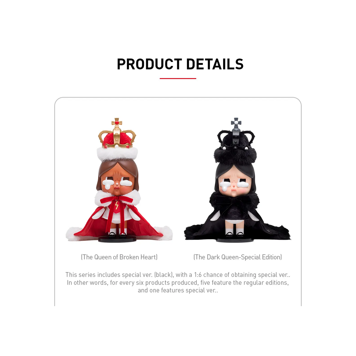 POP MART MEGA CRYBABY 400% The Queen of Broken Heart - The Dark Queen Special Edition