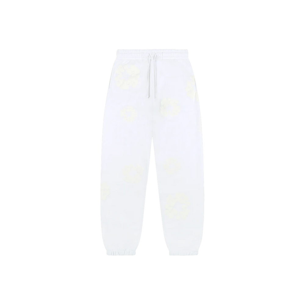 Denim Tears Cotton Wreath Sweatpants White Monochrome (SS24)