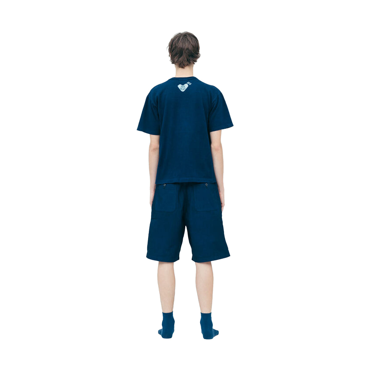 Human Made Ningensei Aizome Heart Tee Indigo (SS26)