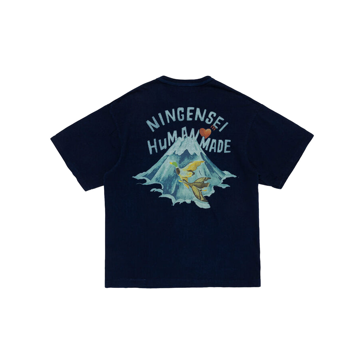 Human Made Ningensei Aizome Wa Graphic Tee Indigo (SS26)