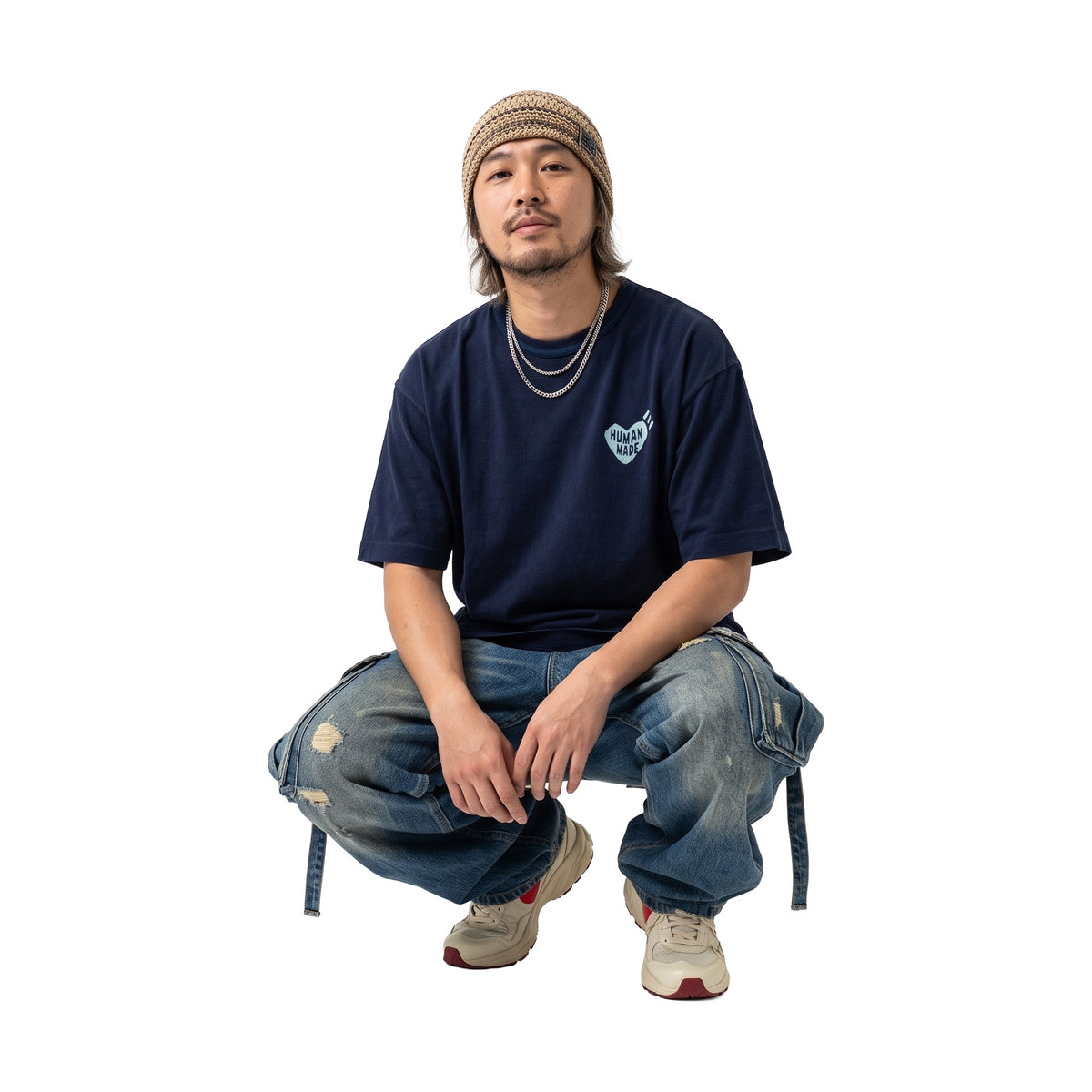 Human Made Ningensei Aizome Wa Graphic Tee Indigo (SS26)