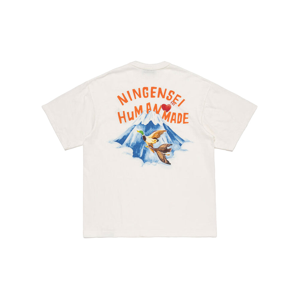 Human Made Ningensei Wa Graphic Tee White (SS26)