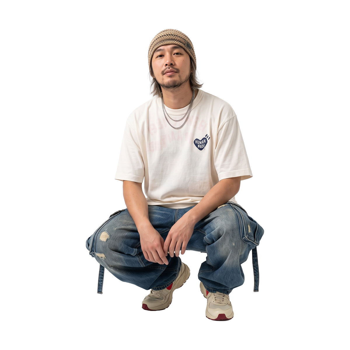 Human Made Ningensei Wa Graphic Tee White (SS26)