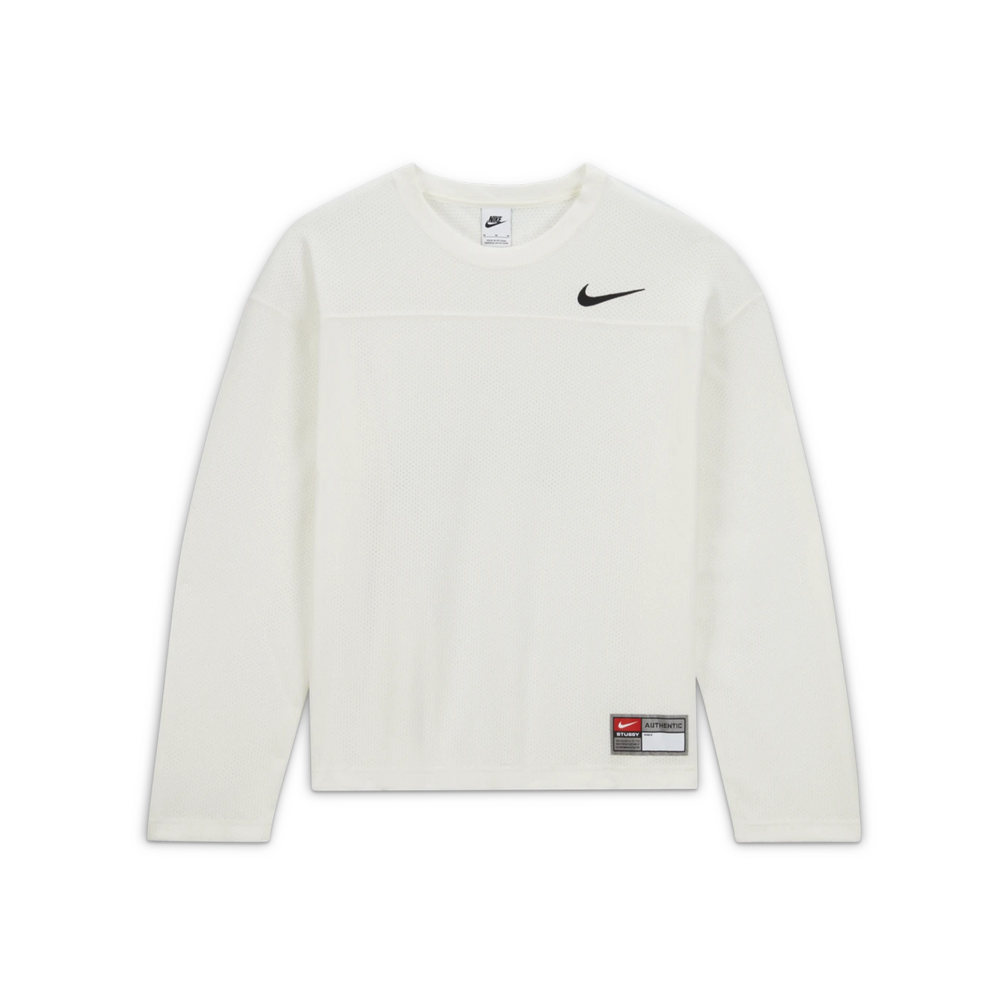 Nike x Stussy Dri FIT Long Sleeve Mesh Jersey White FW23 STEALPLUG KL