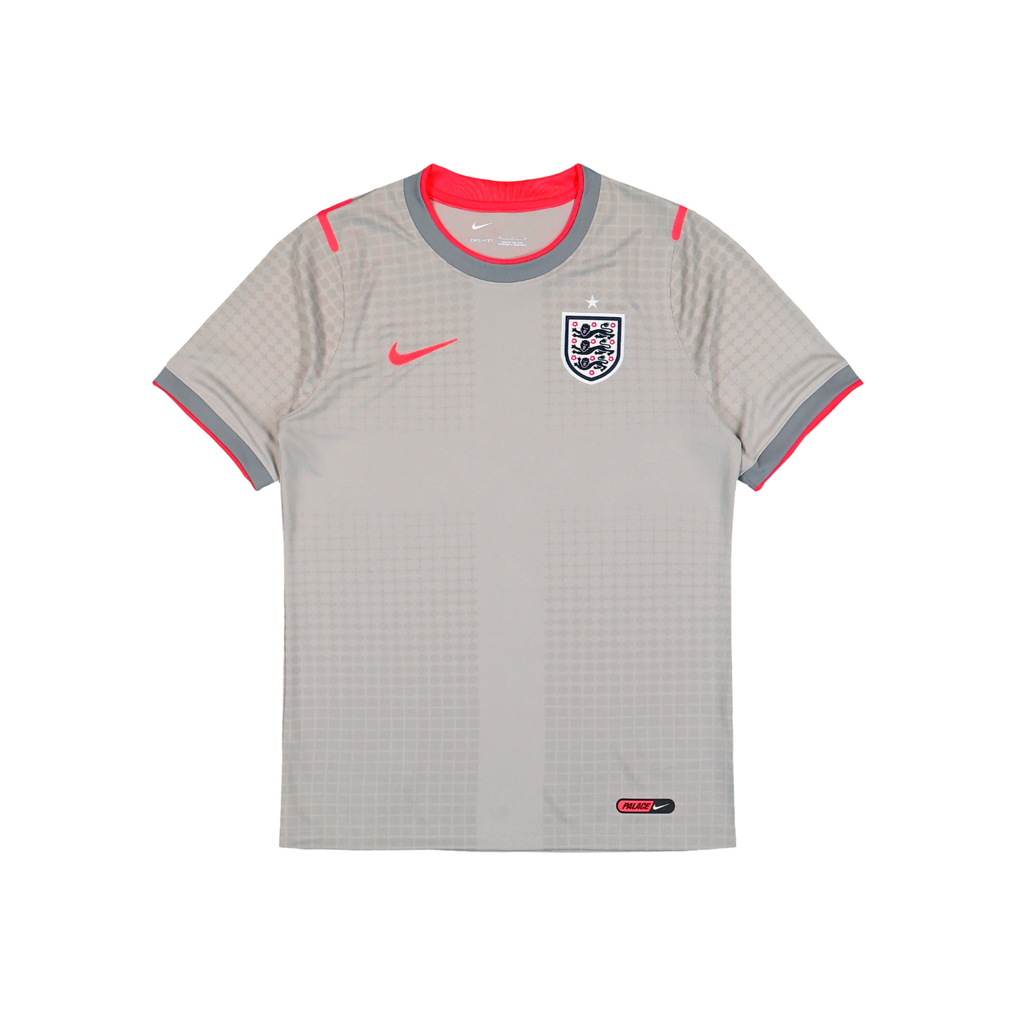 Nike x Palace England Academy Pro Football Jersey Pewter Grey/Bright Crimson (SS26)
