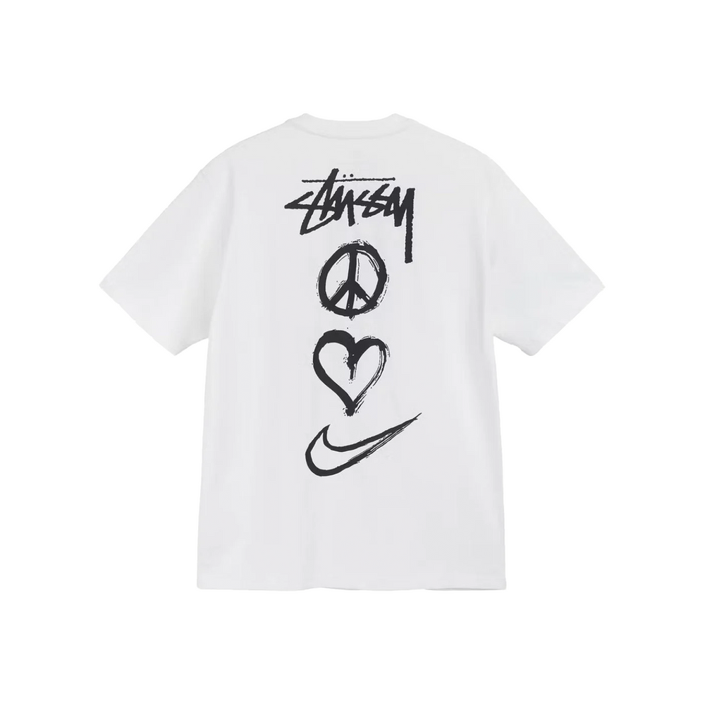 Nike x Stussy Peace, Love, Swoosh Tee White (SS22)