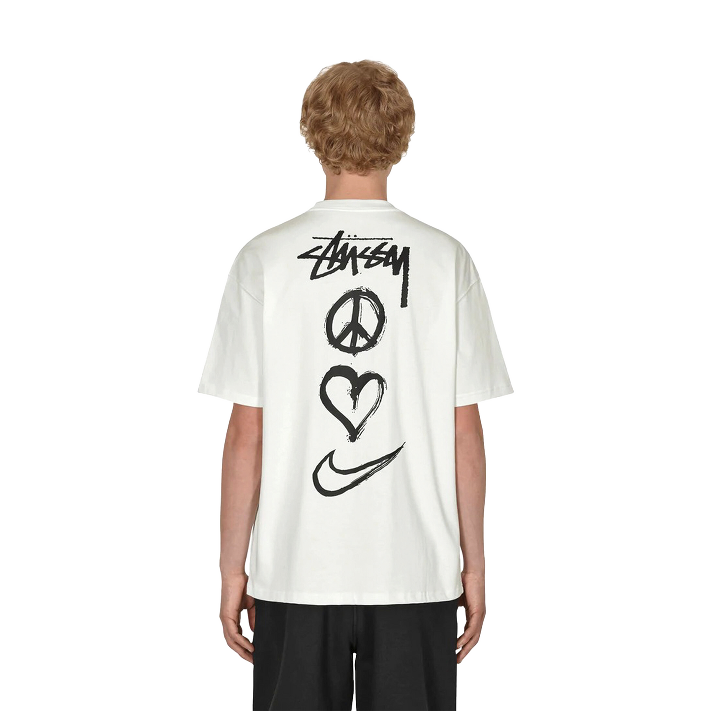 Nike x Stussy Peace, Love, Swoosh Tee White (SS22)