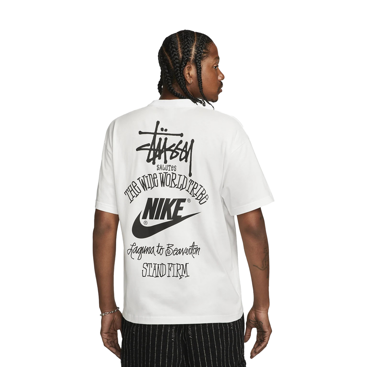 Nike x Stussy The Wide World Tribe Tee White (SS23)