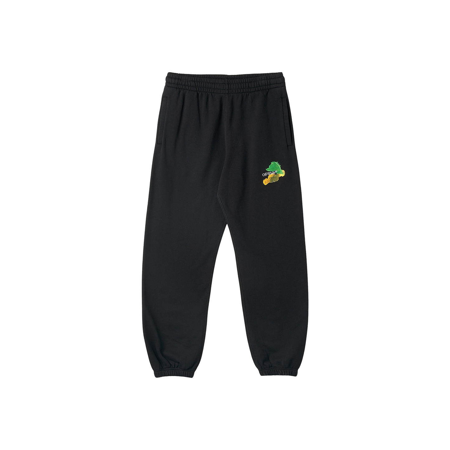 OFF-WHITE Brush Arrow Slim Sweatpants Black/Multicolour (SS23)