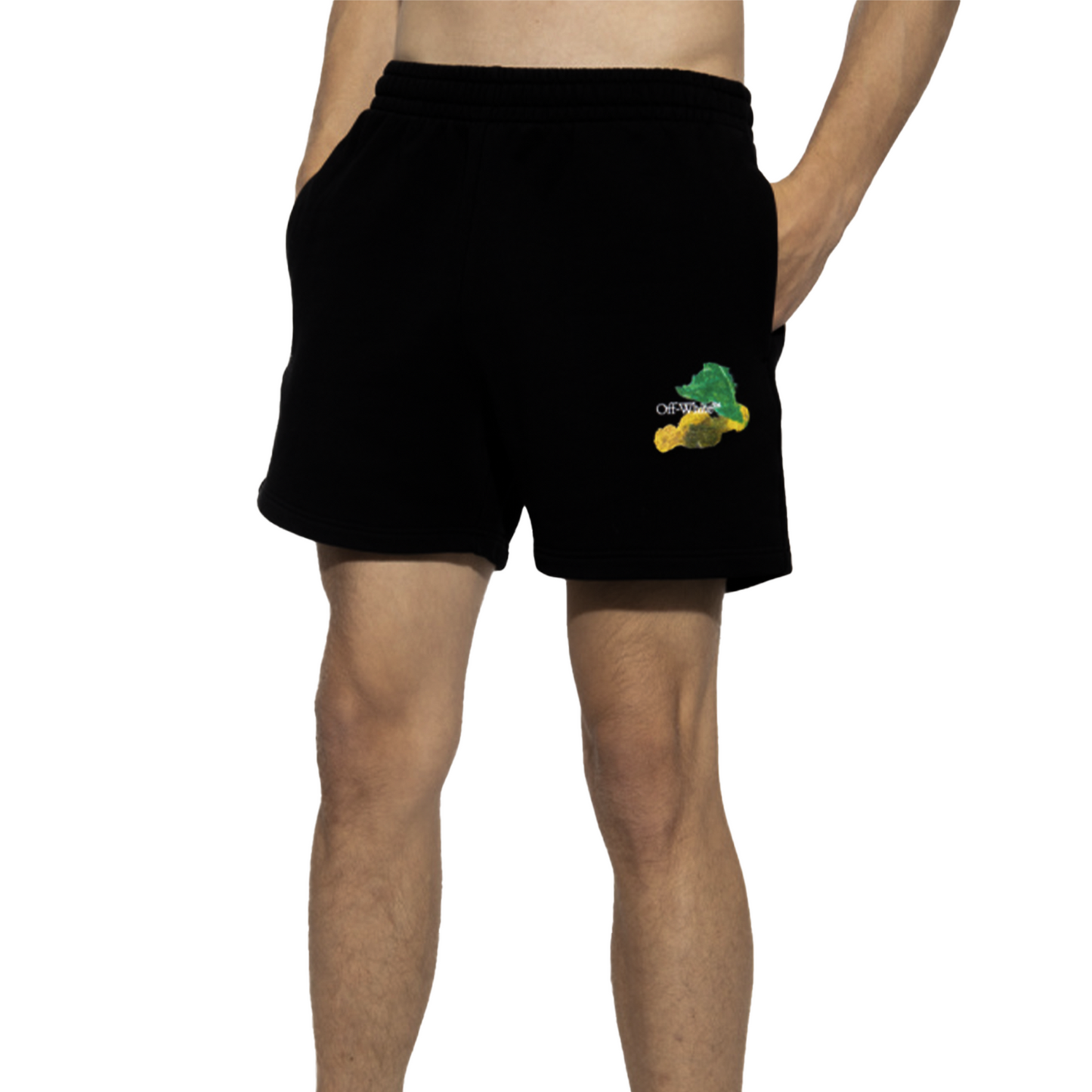 OFF-WHITE Brush Arrow Summer Sweatshorts Black/Multicolour (SS23)