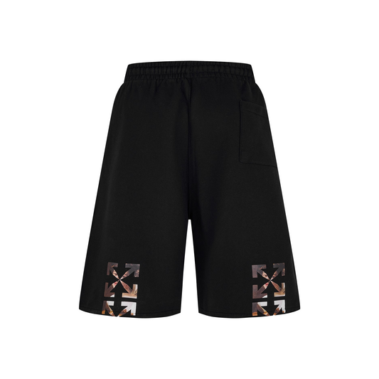 OFF-WHITE Caravaggio Lute Skate Sweatshorts Black/White (SS22)