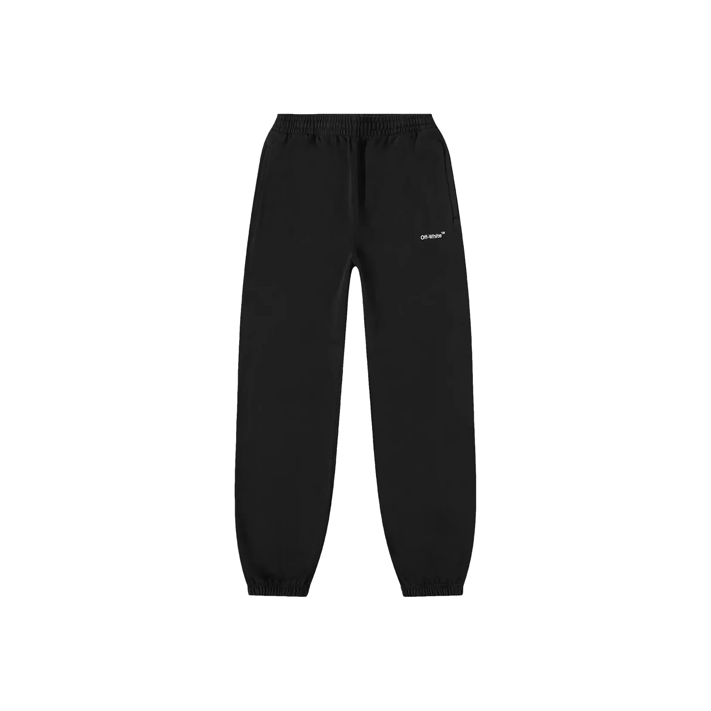 OFF-WHITE Diagonal Helvetica Slim Sweatpants Black/White (SS22)