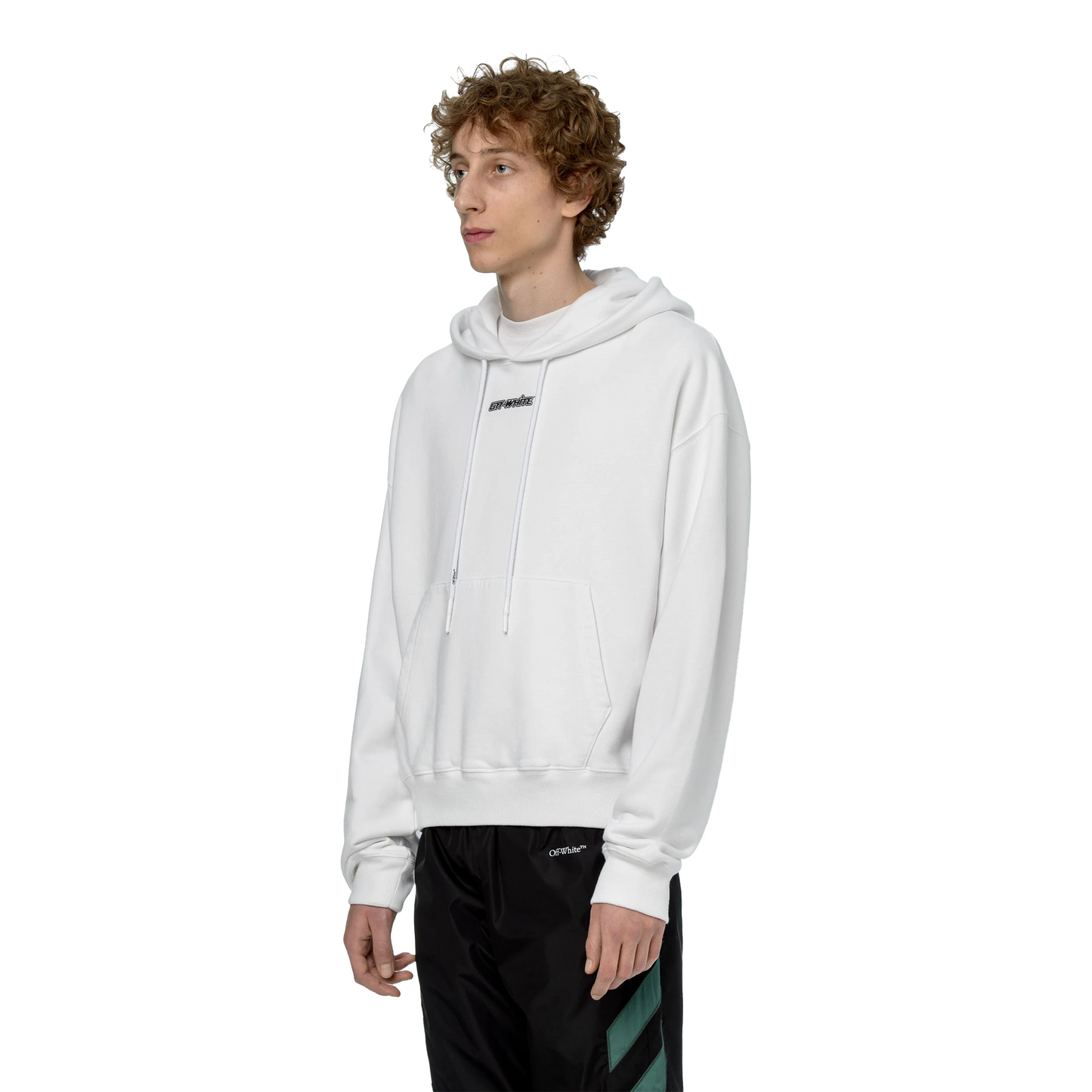 OFF-WHITE Marker Oversize Hoodie White Blue (FW20)