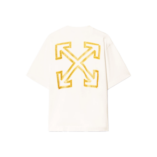 OFF-WHITE Tape Arrow Skate S/S Tee White/Citrus (SS25)