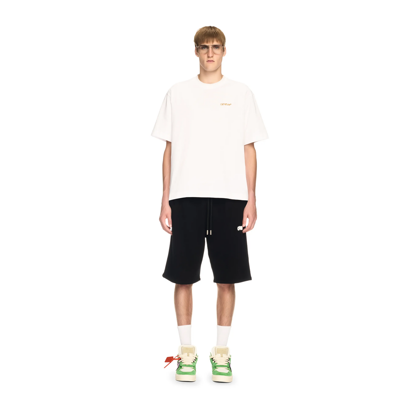 OFF-WHITE Tape Arrow Skate S/S Tee White/Citrus (SS25)