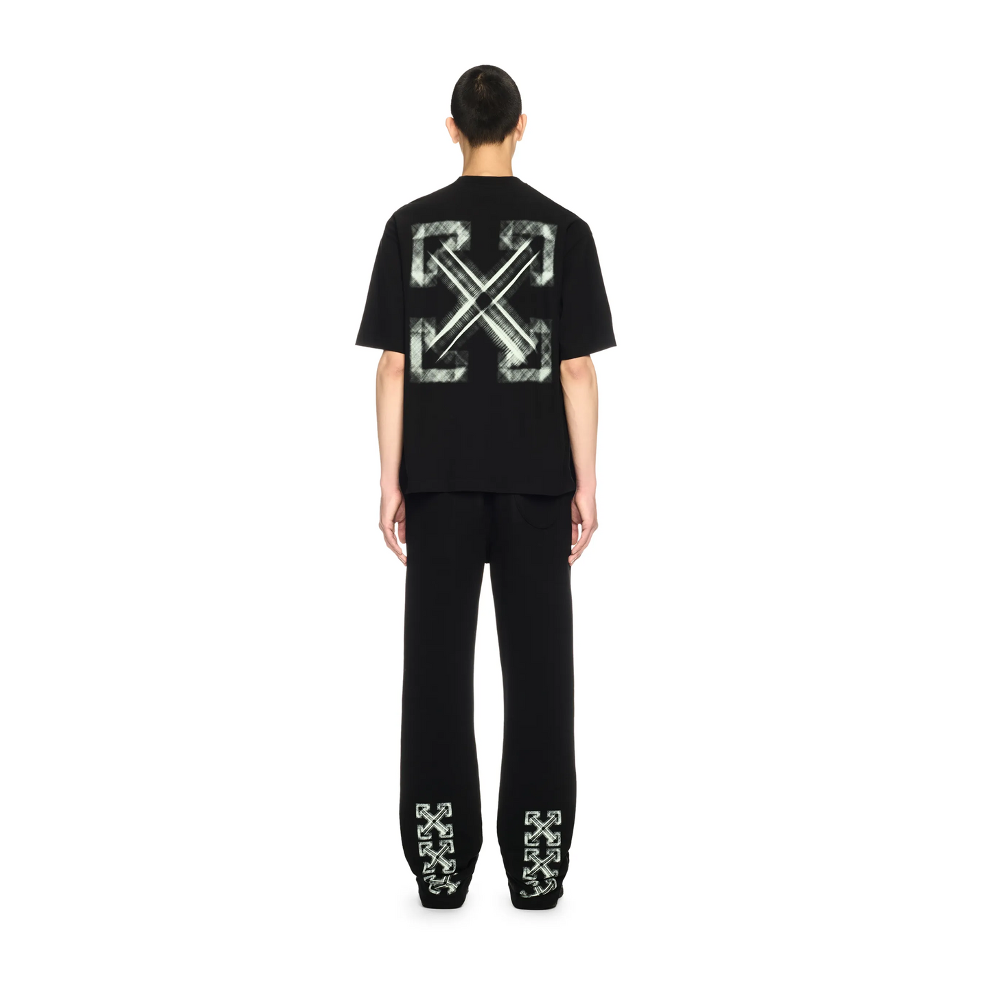 OFF-WHITE Vibe Arrow Skate S/S Tee Black/Aqua Glow (SS25)