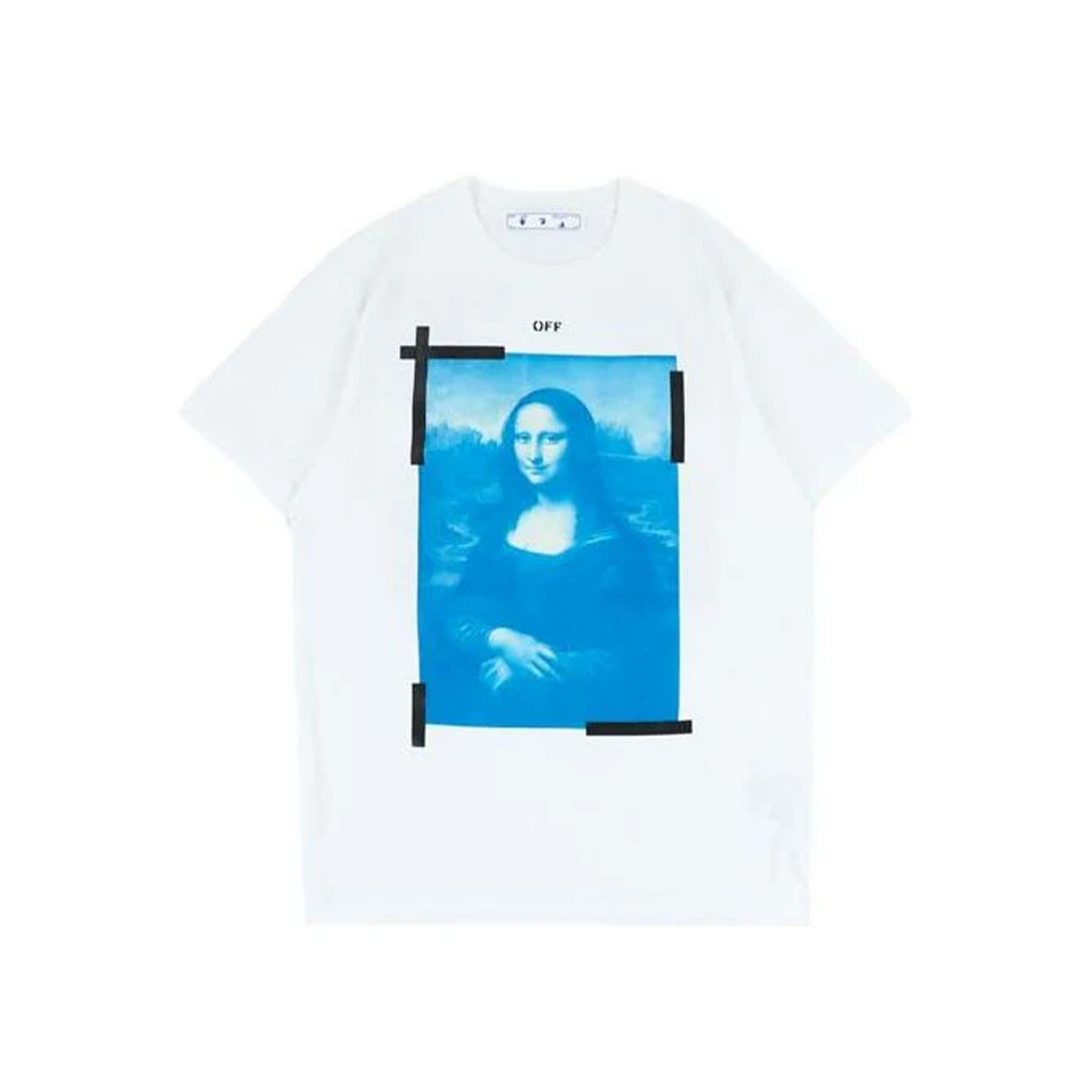 OFF-WHITE Blue Monalisa S/S Slim Tee White Black (SS21)