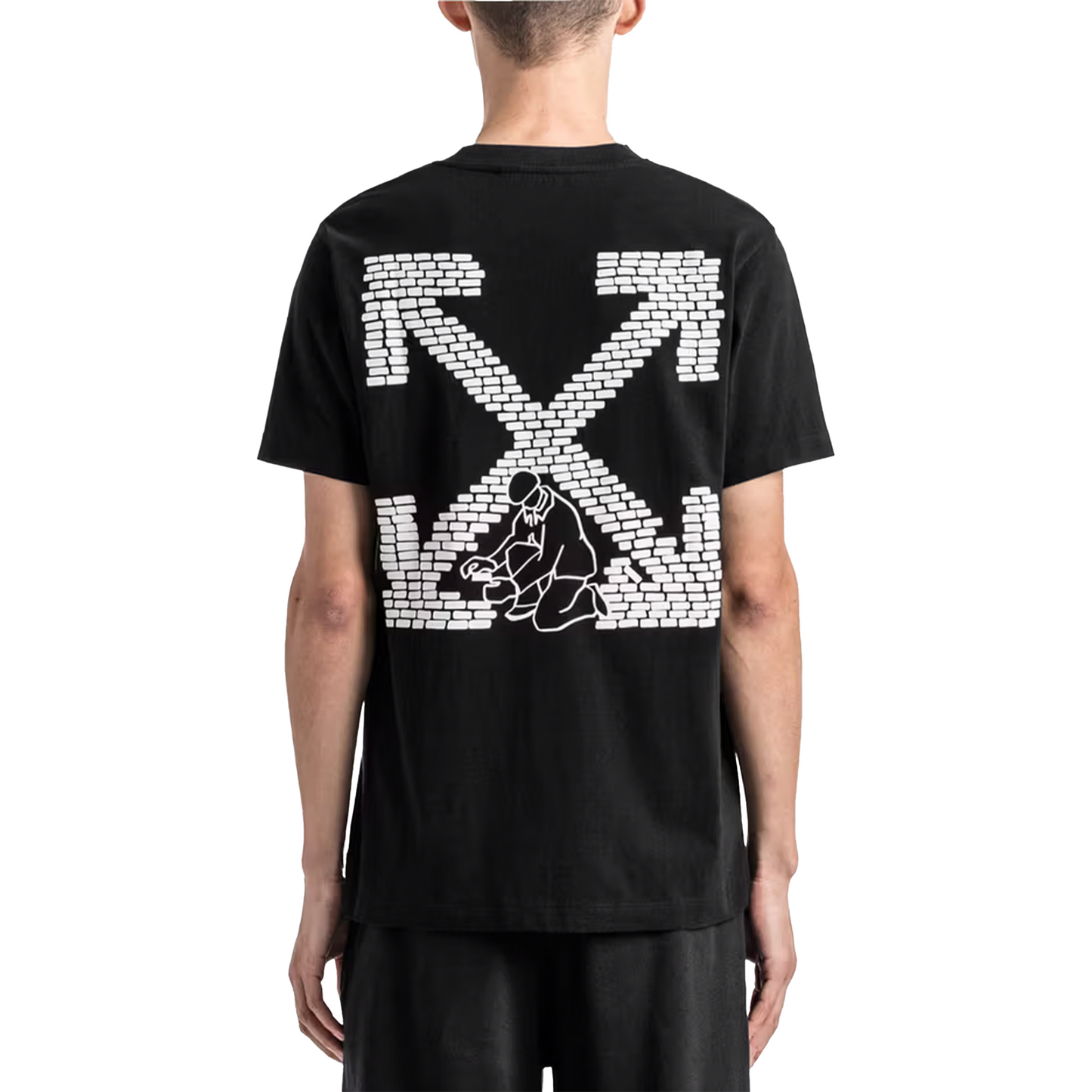 OFF-WHITE Bricks Slim S/S Slim Tee Black White (FW22)