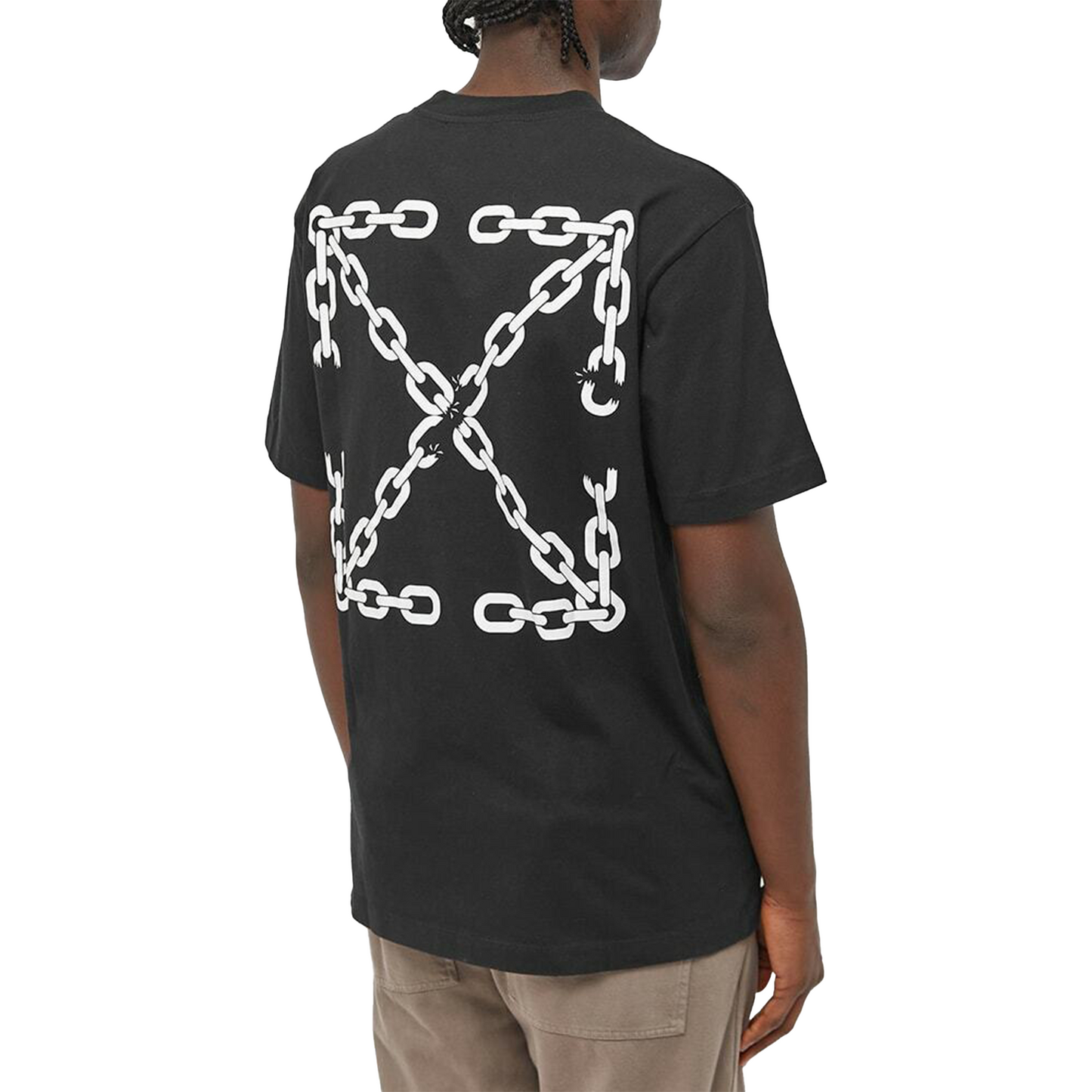 OFF-WHITE Chain Arrow Skate S/S Oversize Tee Black White (SS22)