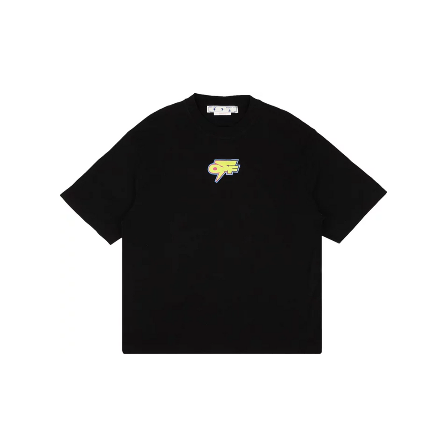 OFF-WHITE Degrade Thunder Skate S/S Oversize Tee Black Green Fluorescent (FW22)