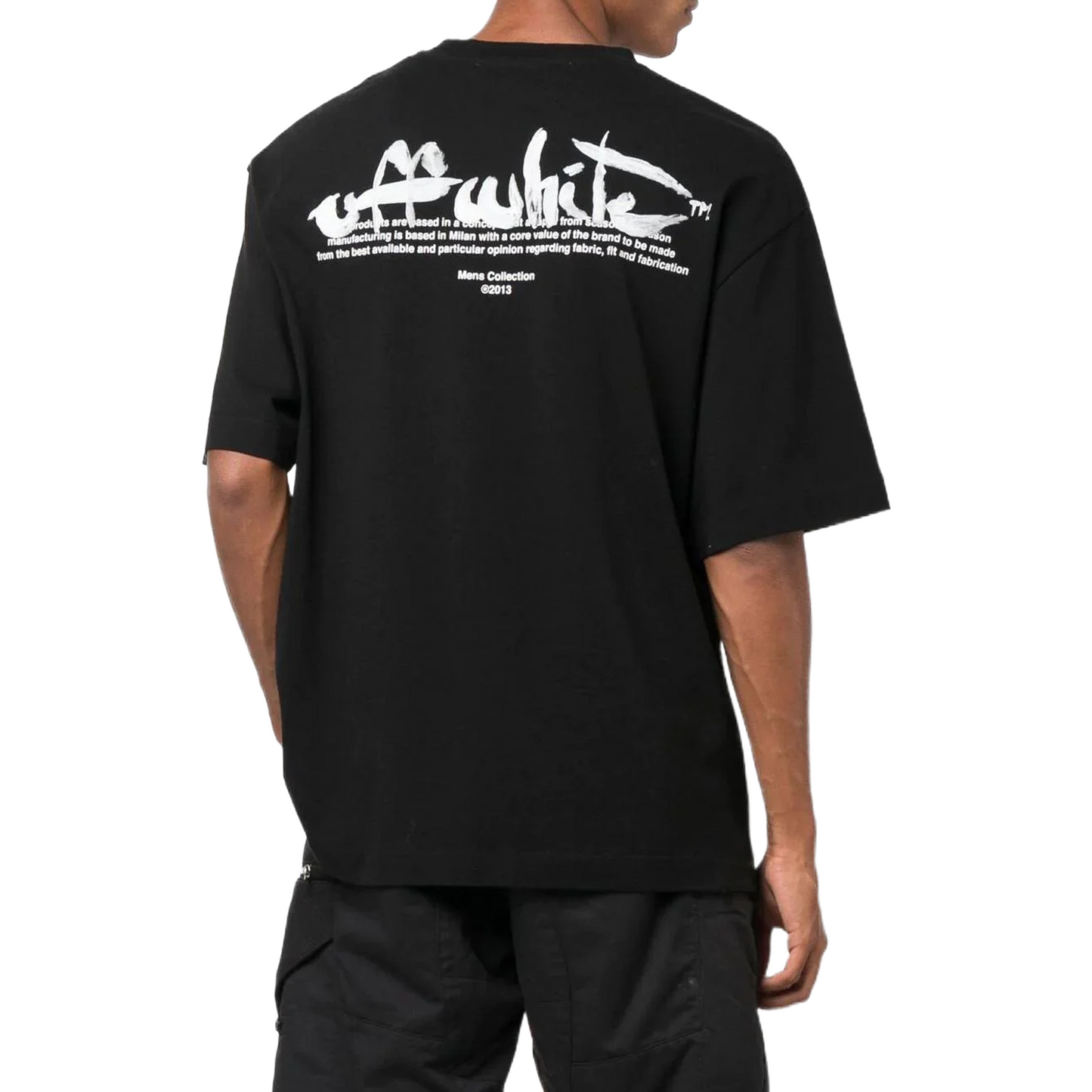 OFF-WHITE Paint Script Oversized Skate S/S Tee Black/White (FW22)
