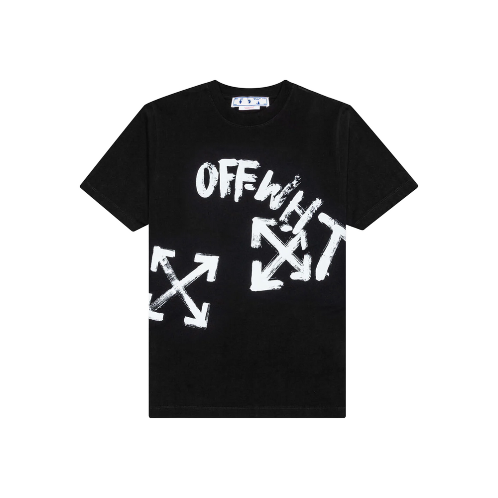 OFF-WHITE Paint Script Oversized Skate S/S Tee Black/White (FW22)