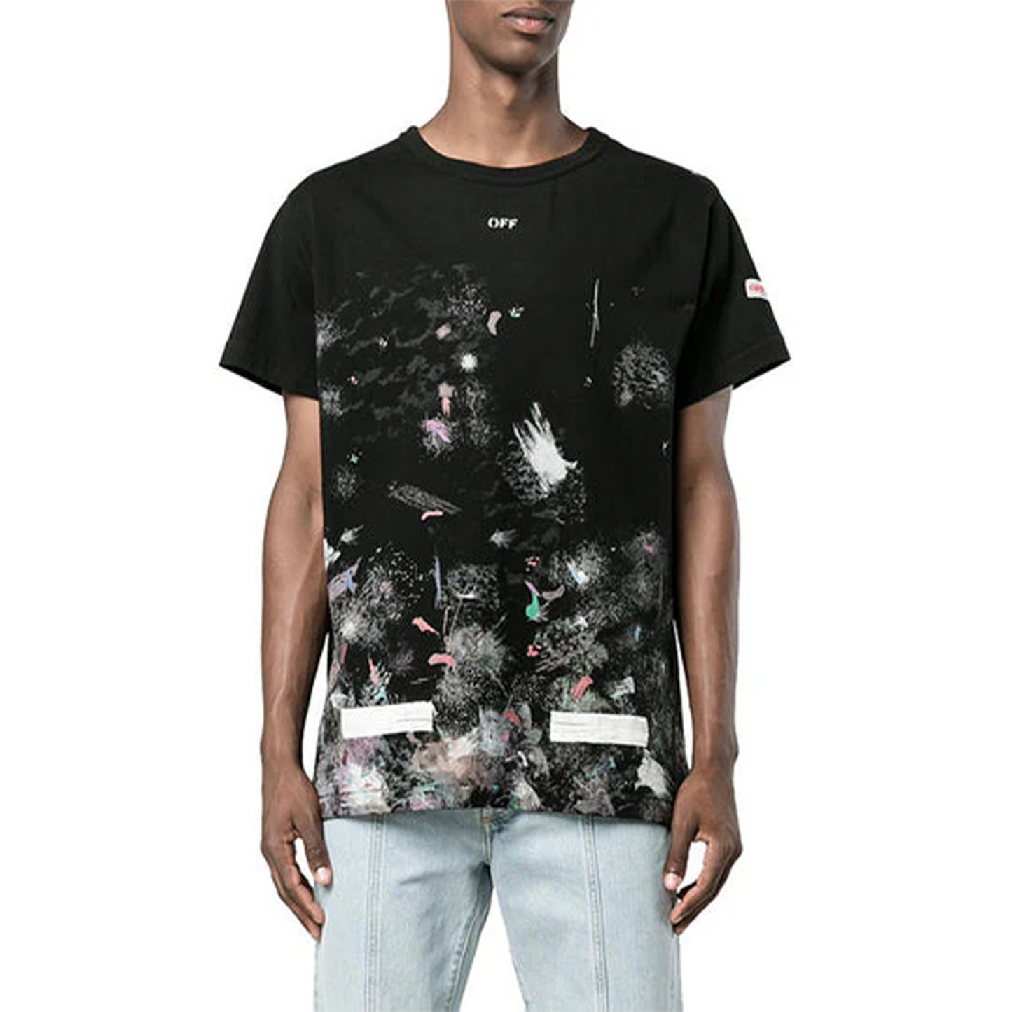 OFF-WHITE Galaxy Brushed Oversized S/S Tee Black/Multicolour (SS21