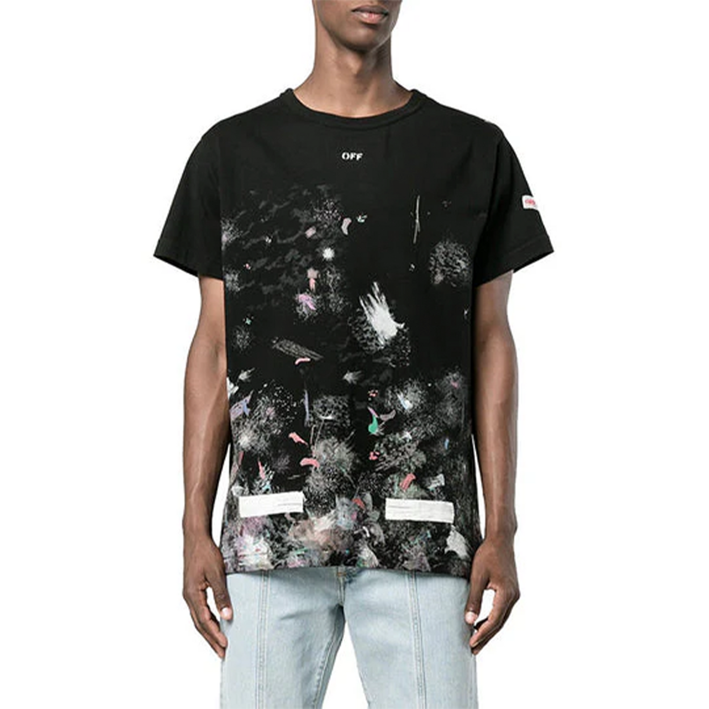 OFF-WHITE Galaxy Brushed Oversized S/S Tee Black/Multicolour (SS21)