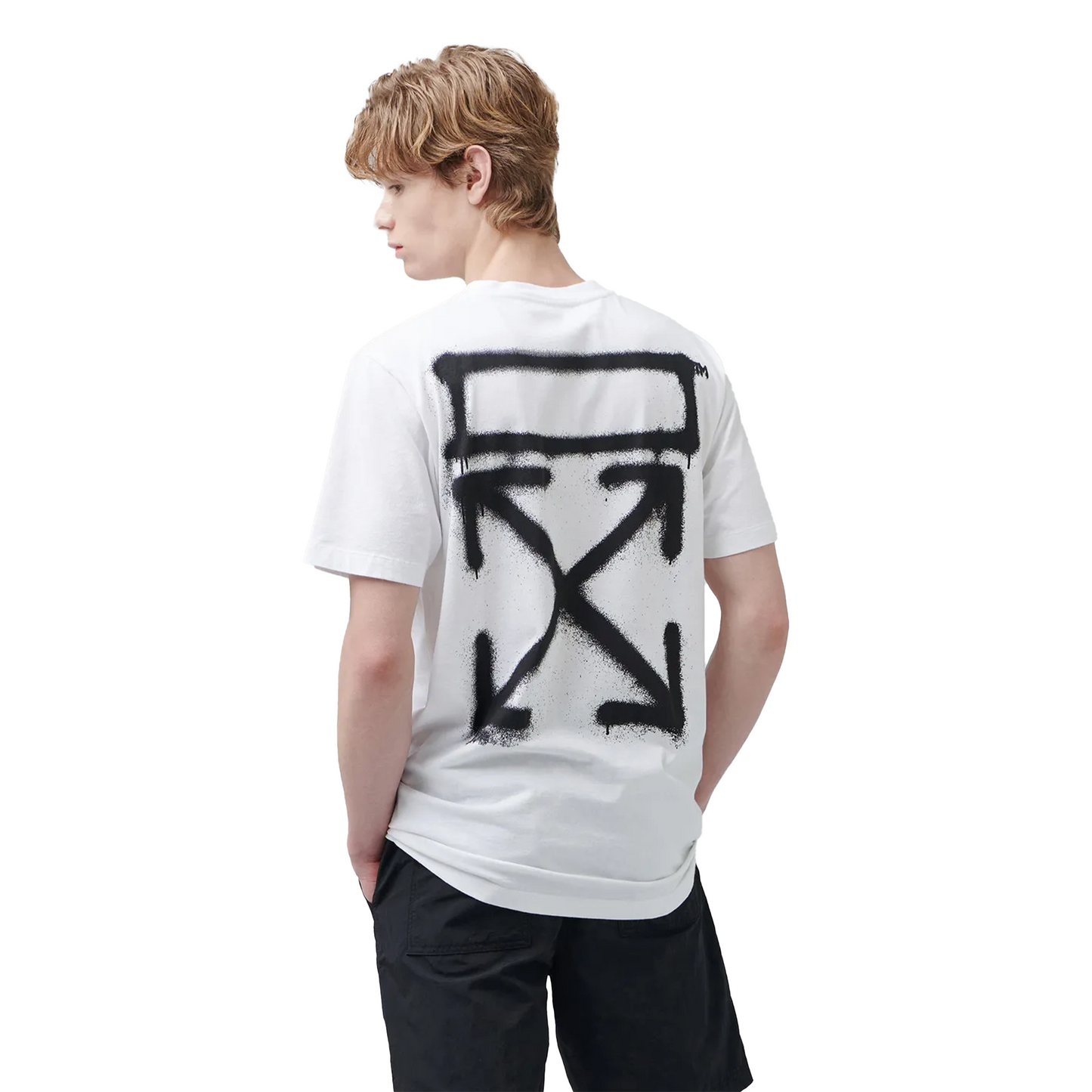 OFF-WHITE Spray Marker Slim S/S Tee White/Black (SS21)