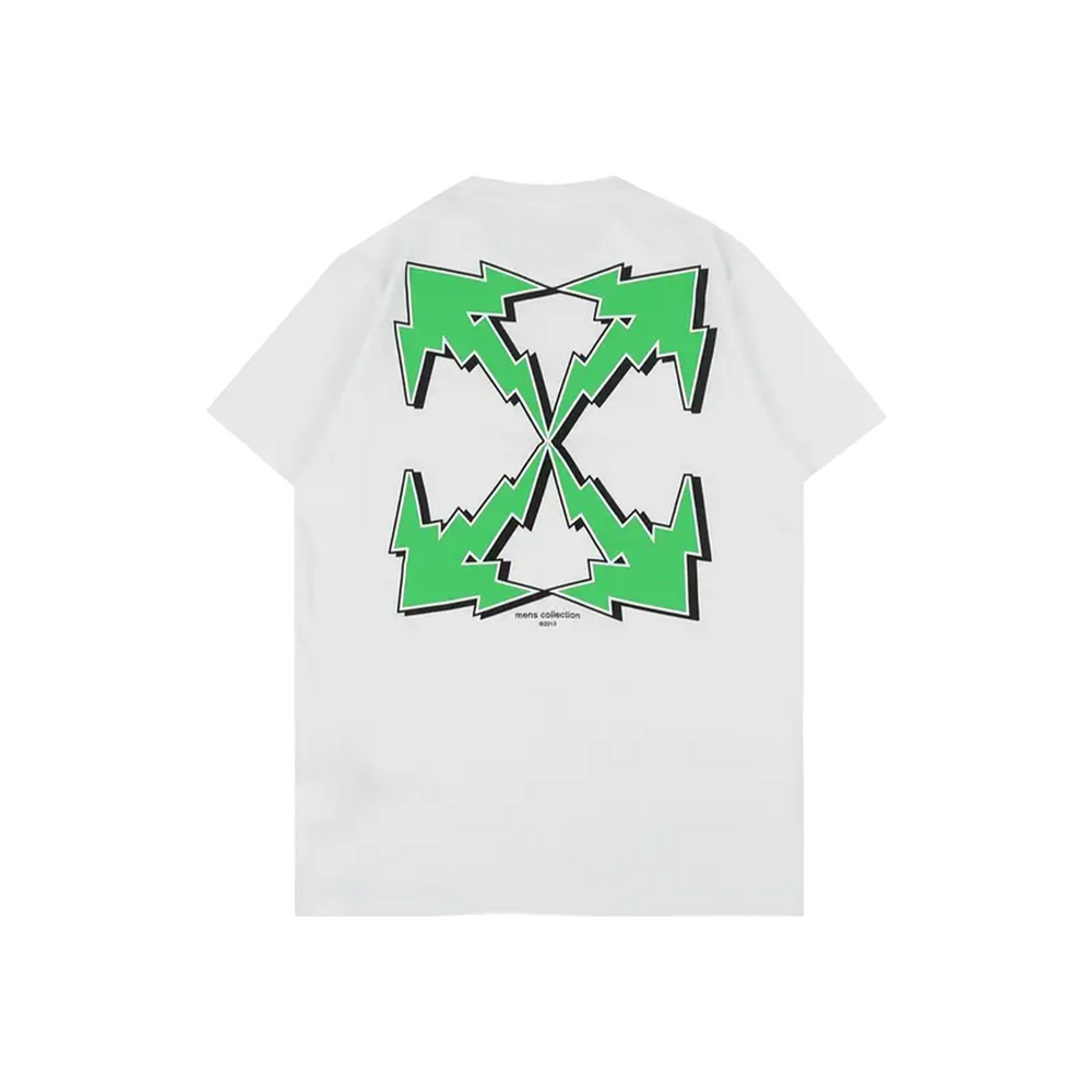 OFF-WHITE Bolt Arrow S/S Slim Tee White/Green (SS21)