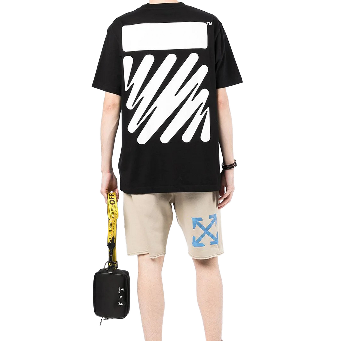 OFF-WHITE Diagonal Wave Slim S/S Tee Black/White (SS22)