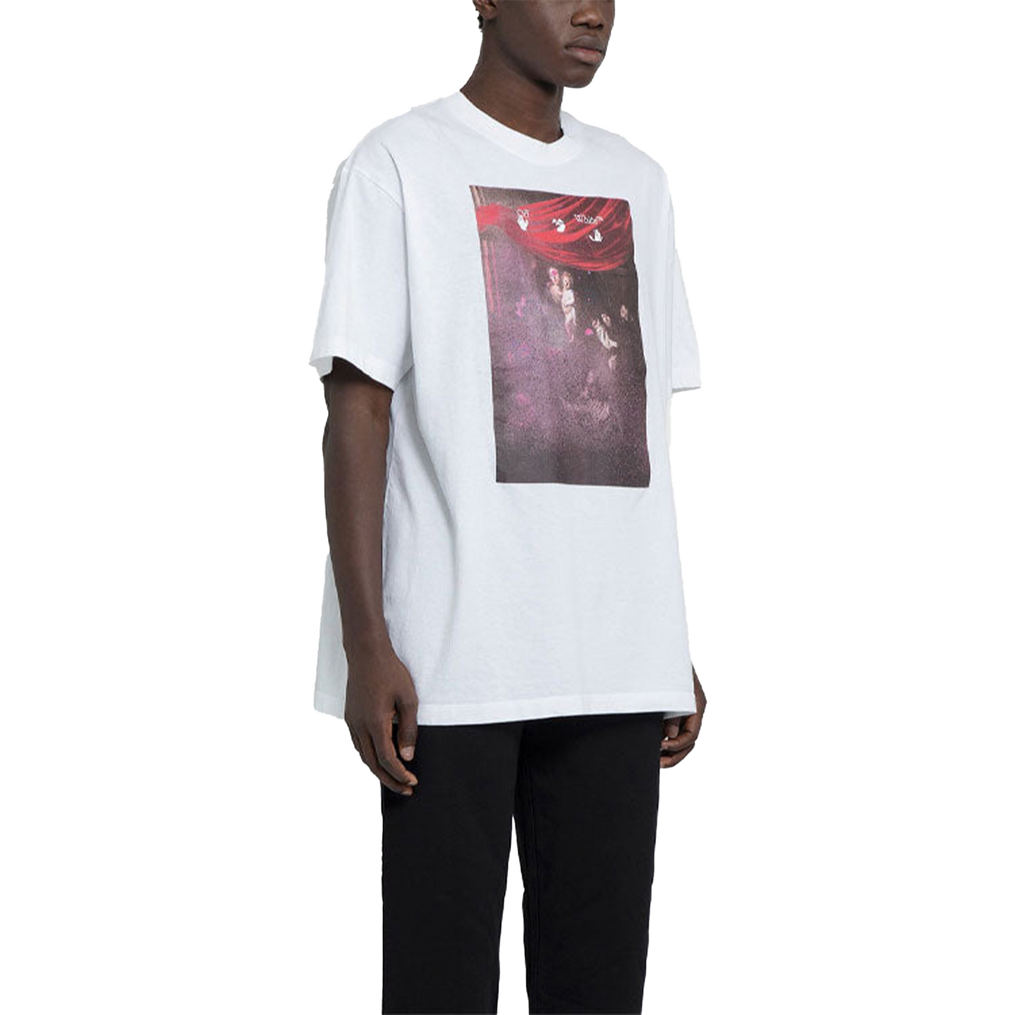 OFF-WHITE Sprayed Caravaggio Oversized S/S Tee White/White (SS21)