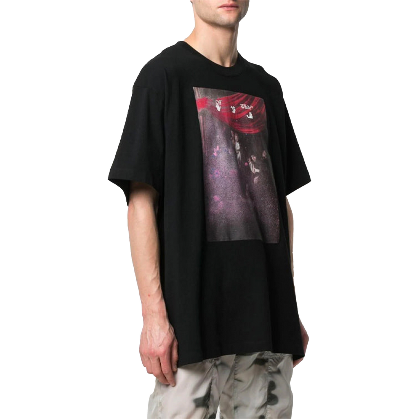 OFF-WHITE Sprayed Caravaggio Oversized S/S Tee Black/White (SS21)