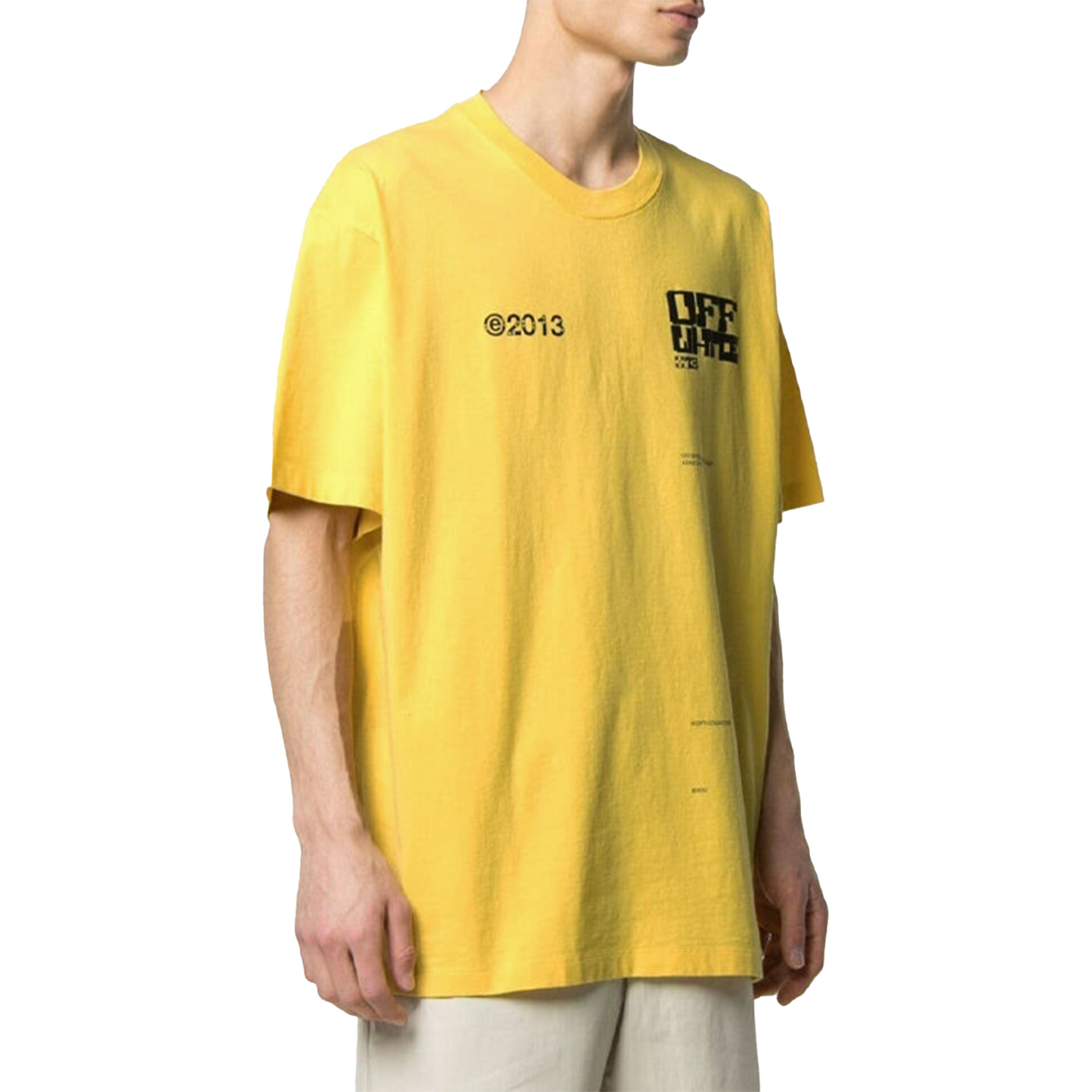 OFF-WHITE Tech Marker Oversized S/S Tee Maize/Black (SS21)