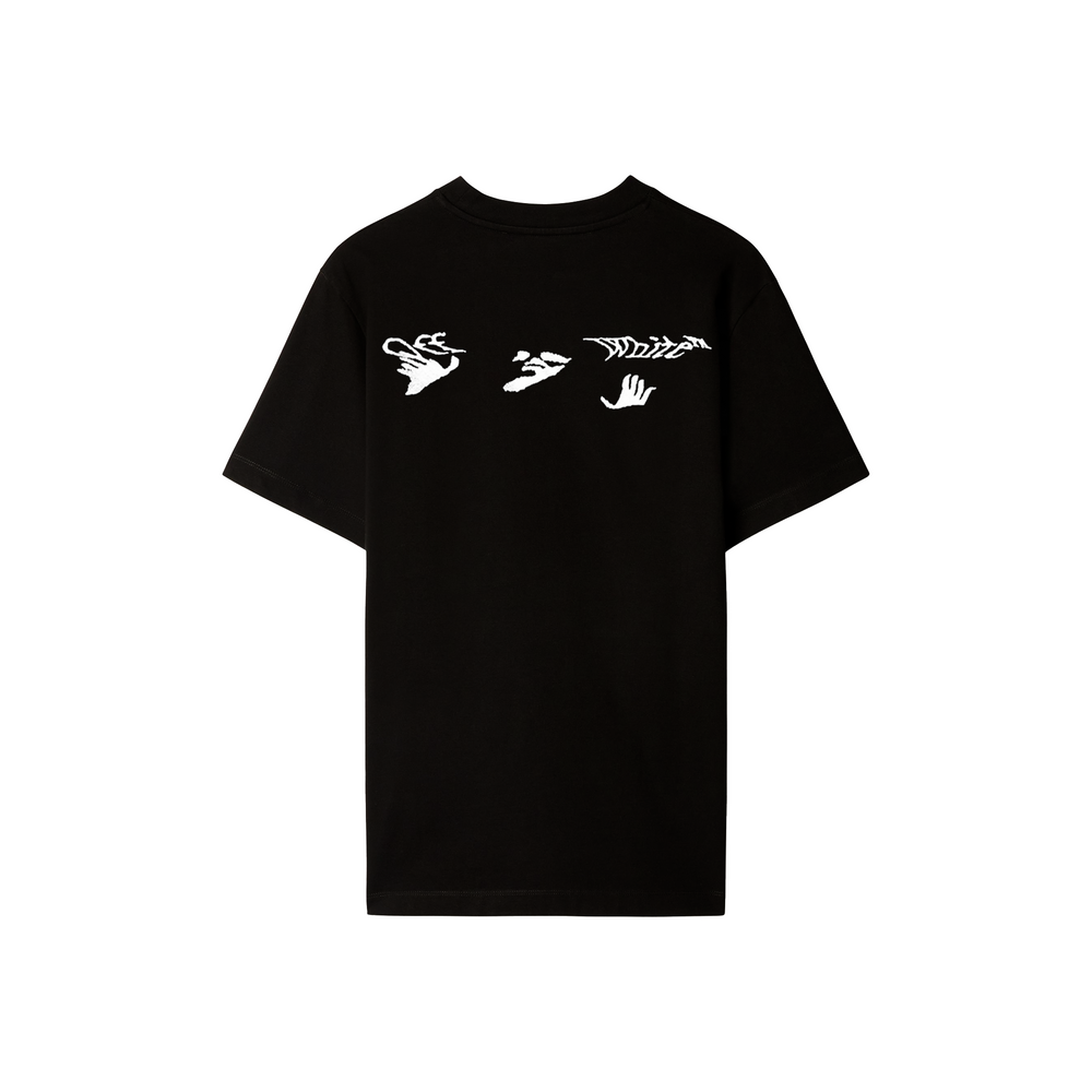 OFF-WHITE Distorted Logo Oversized S/S Tee Black/White (SS22)