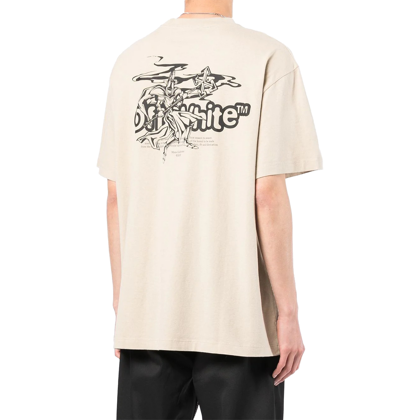 OFF-WHITE Warrior Oversized S/S Tee Dark Sand/Black (SS22)