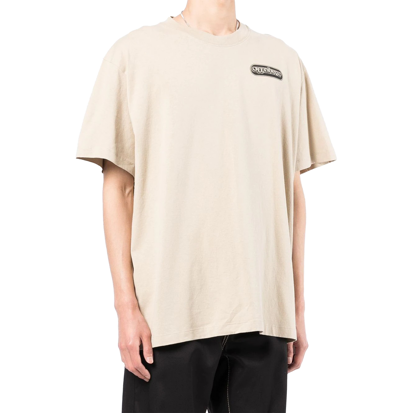 OFF-WHITE Warrior Oversized S/S Tee Dark Sand/Black (SS22)