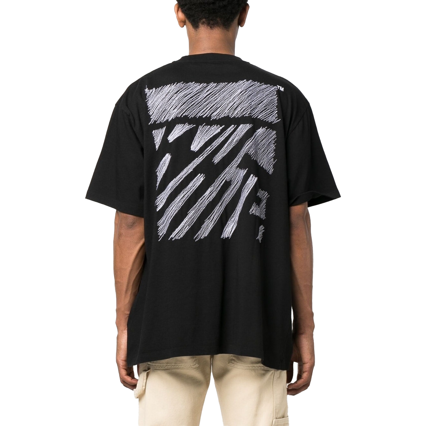 OFF-WHITE Scribble Diagonal Oversized S/S Tee Black/White (SS23)