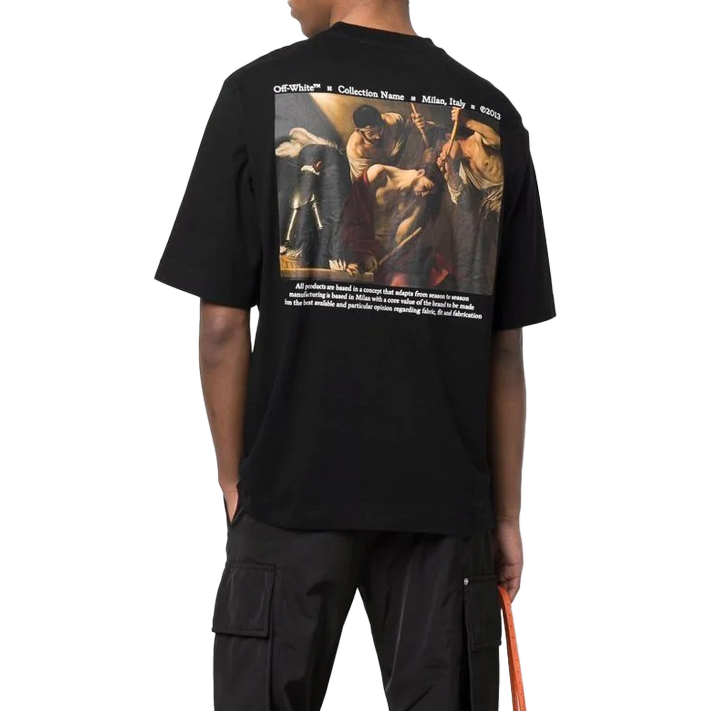 OFF-WHITE Caravaggio Crowning Skate S/S Tee Black/White (SS22)