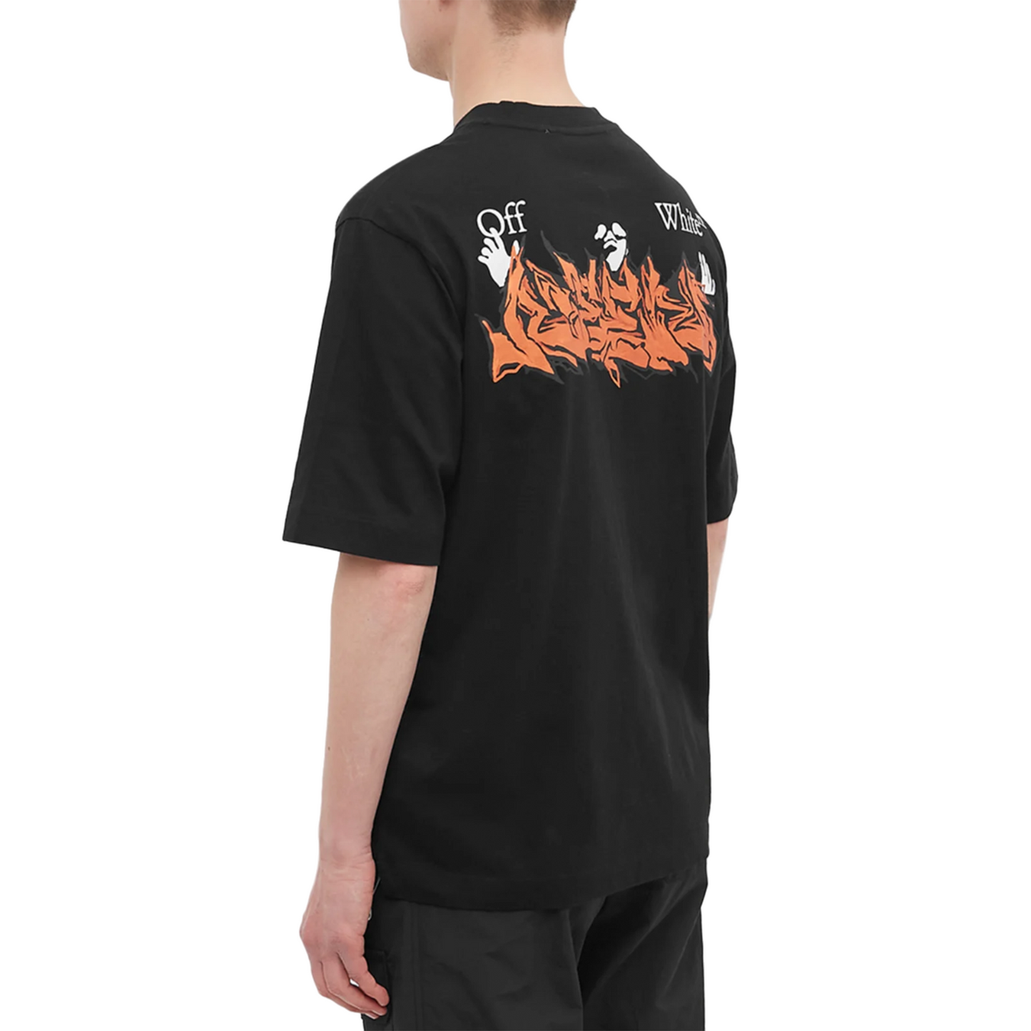 OFF-WHITE Neen Logo Skate S/S Tee Black/Orange (SS22)