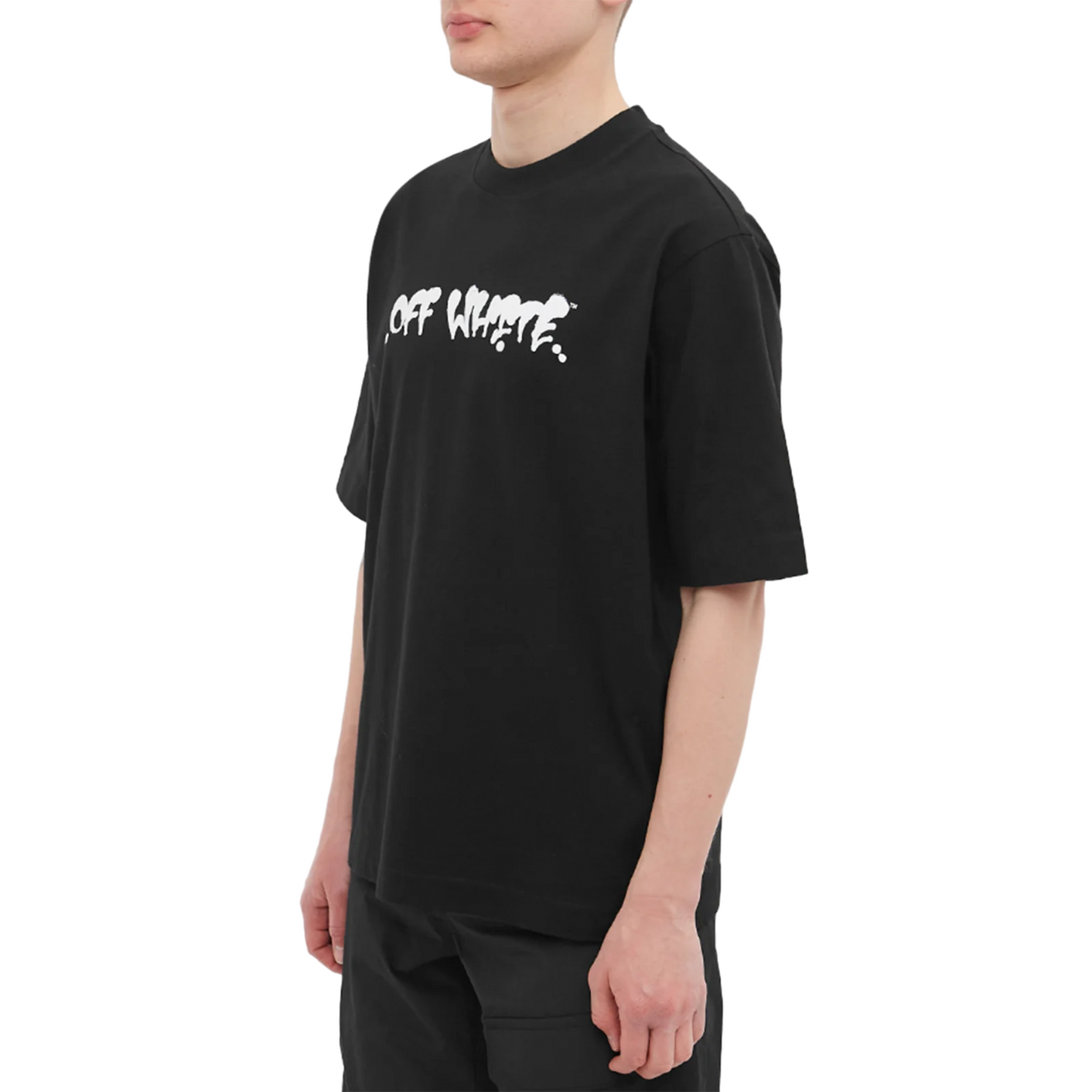 OFF-WHITE Neen Logo Skate S/S Tee Black/Orange (SS22)