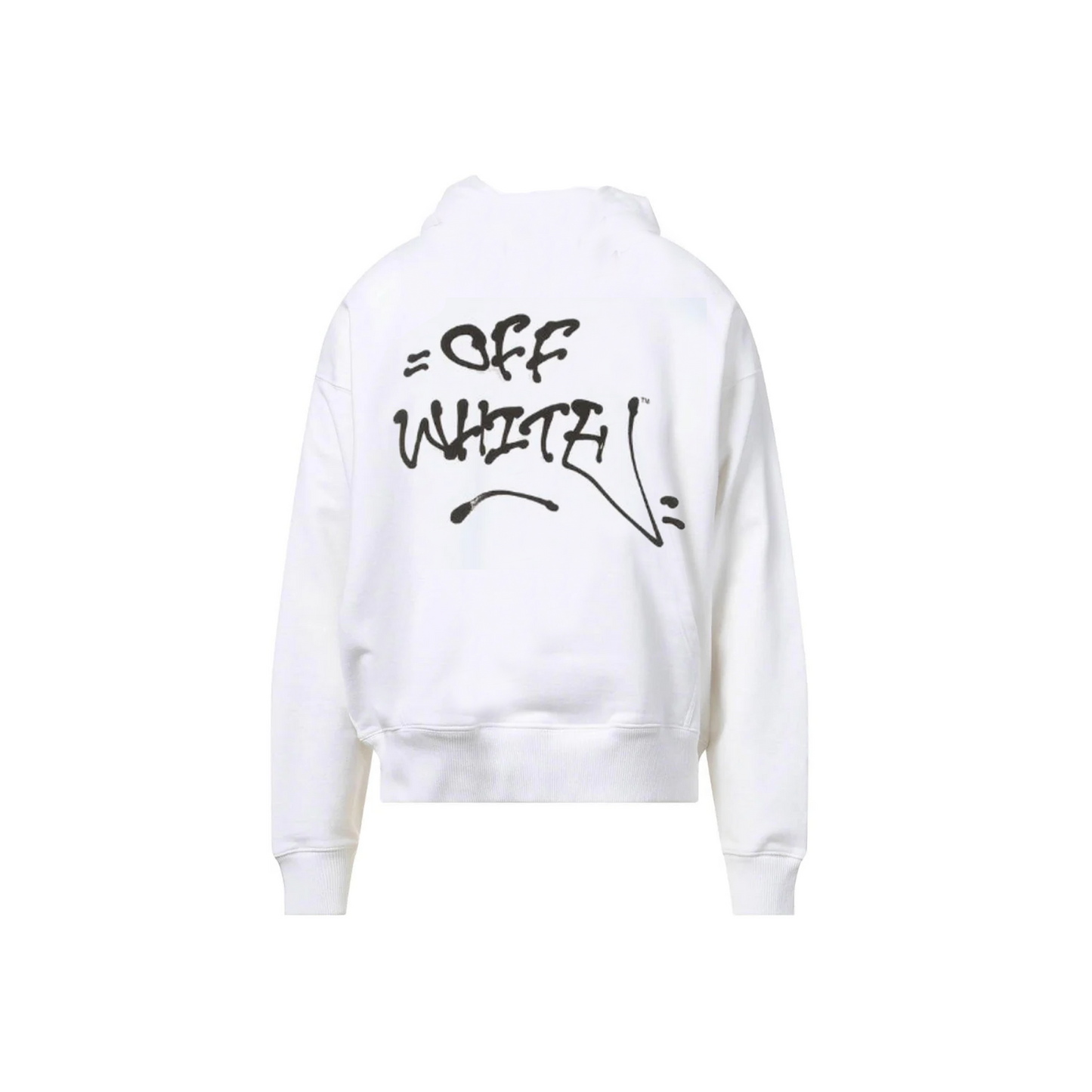 OFF-WHITE Neen Graffiti Skate Hoodie White/Orange (SS22)