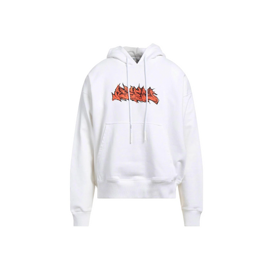 OFF-WHITE Neen Graffiti Skate Hoodie White/Orange (SS22)