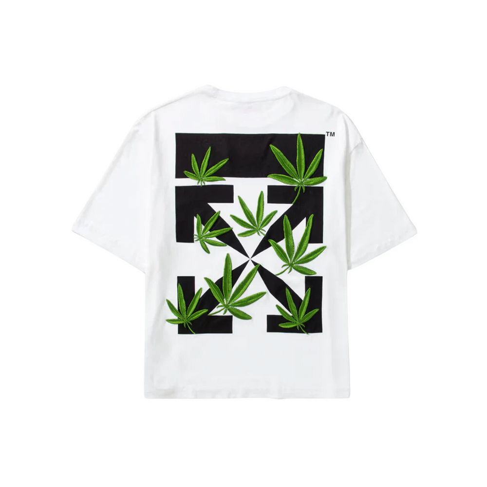 OFF-WHITE Weed Arrows Oversized Skate S/S Tee White/Green (SS22)