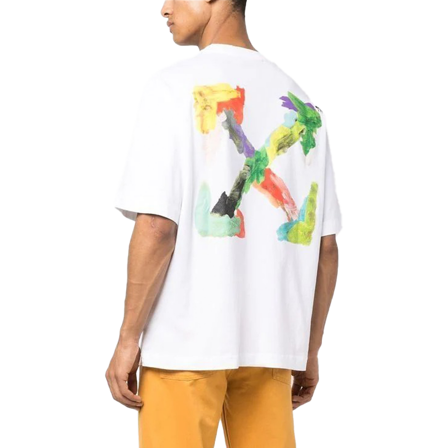 OFF-WHITE Brush Arrow Oversized Skate S/S Tee White/Multicolour (SS23)