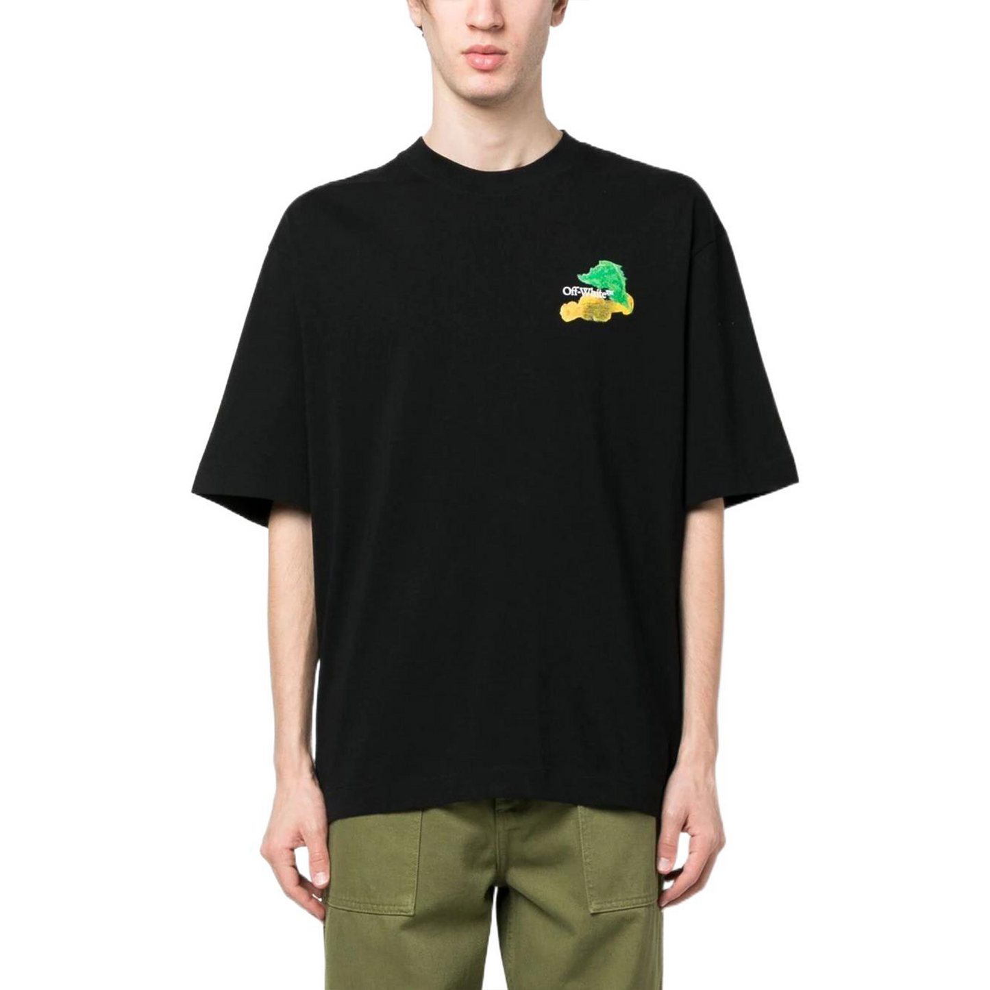 OFF-WHITE Brush Arrow Oversized Skate S/S Tee Black/Multicolour (SS23)