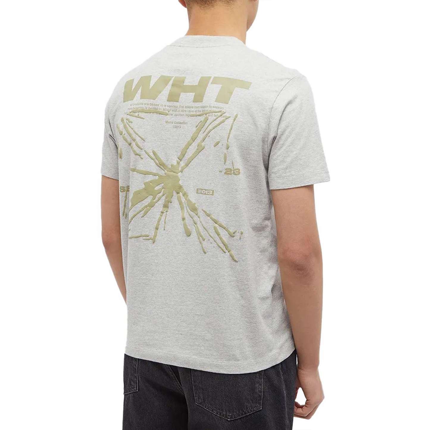 OFF-WHITE Splash Arrow Oversized Skate S/S Tee Melange Grey/Beige (SS23)