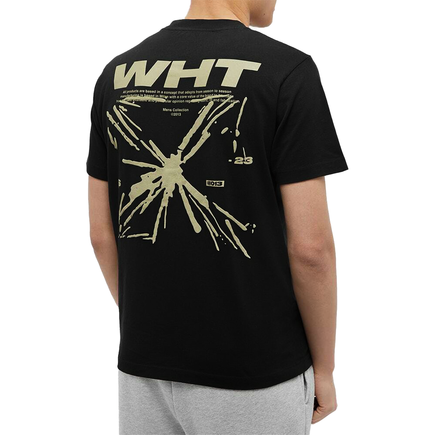 OFF-WHITE Splash Arrow Oversized Skate S/S Tee Black/Beige (SS23)